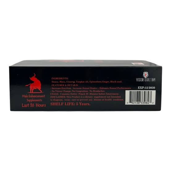 Wild Bull 12ct – Extreme Energy &amp; Performance Honey Packs